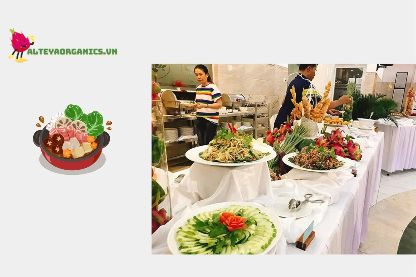 Buffet Chay Hương Sen Trắng